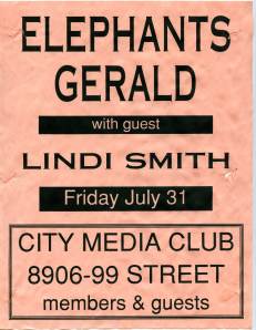 Elephants Gerald @ City Media Club (July 31, 1992)